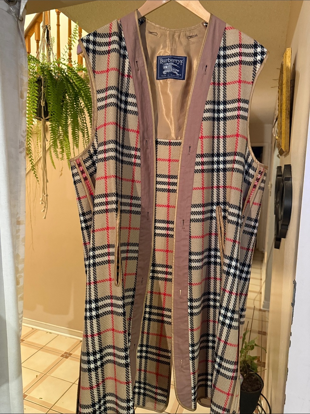 Vintage Burberry undercoat vest